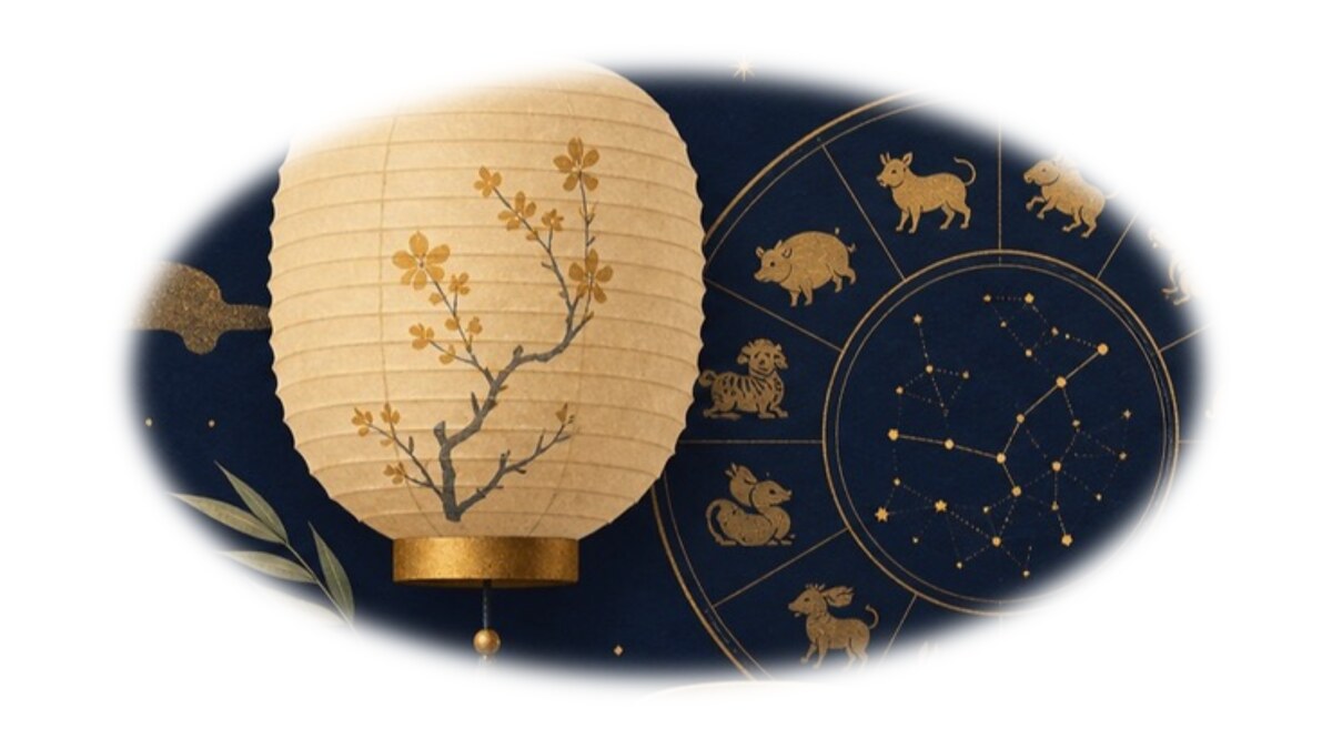 墨藍金色祭拜習俗插畫,對應台灣拜拜供品怎麼準備?水果、餅乾、三牲與禁忌完整入門